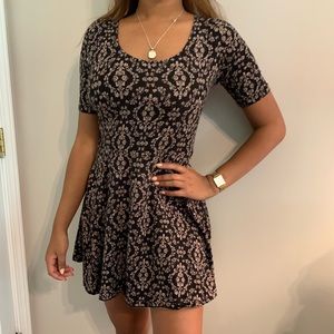 Printed Elegant Skater Dress